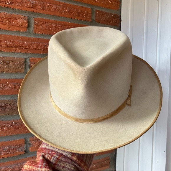 Vintage 50s/60s Stetson 3X Beaver Open Road Hat Size 7 1/8 - Picture 2 of 13